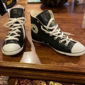 Genuine Leather All Star Converse Runners